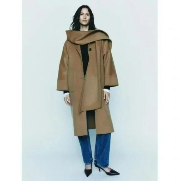 ZARA DOUBLE SIDED 100% WOOL COAT ZW COLLECTION - Picture 2 of 11